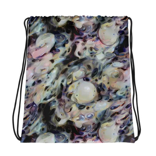 Opaline Drift on a Drawstring Bag