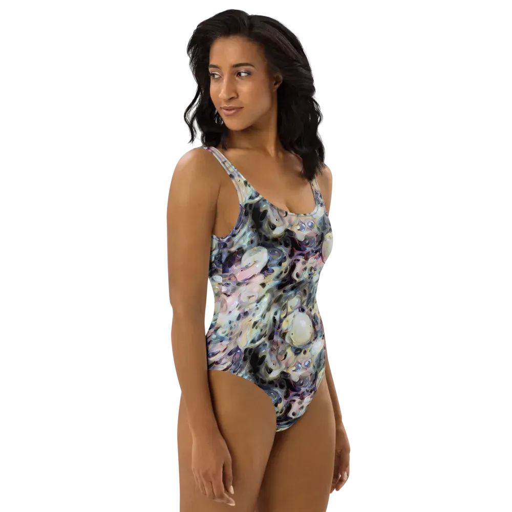 Opaline Drift on One-Piece Swimsuit — Right