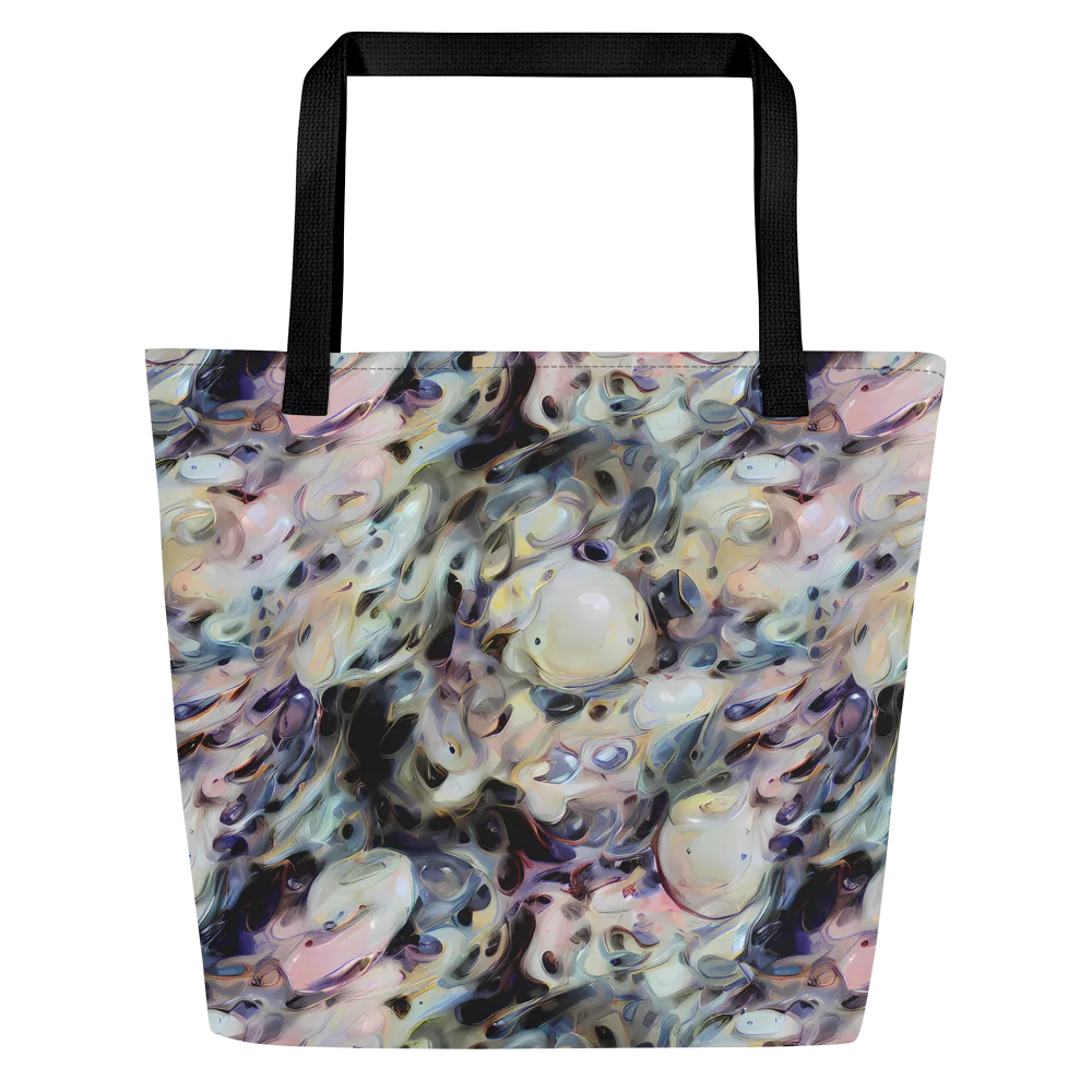 Opaline Drift on Large Tote Bag W/ Pocket — Front