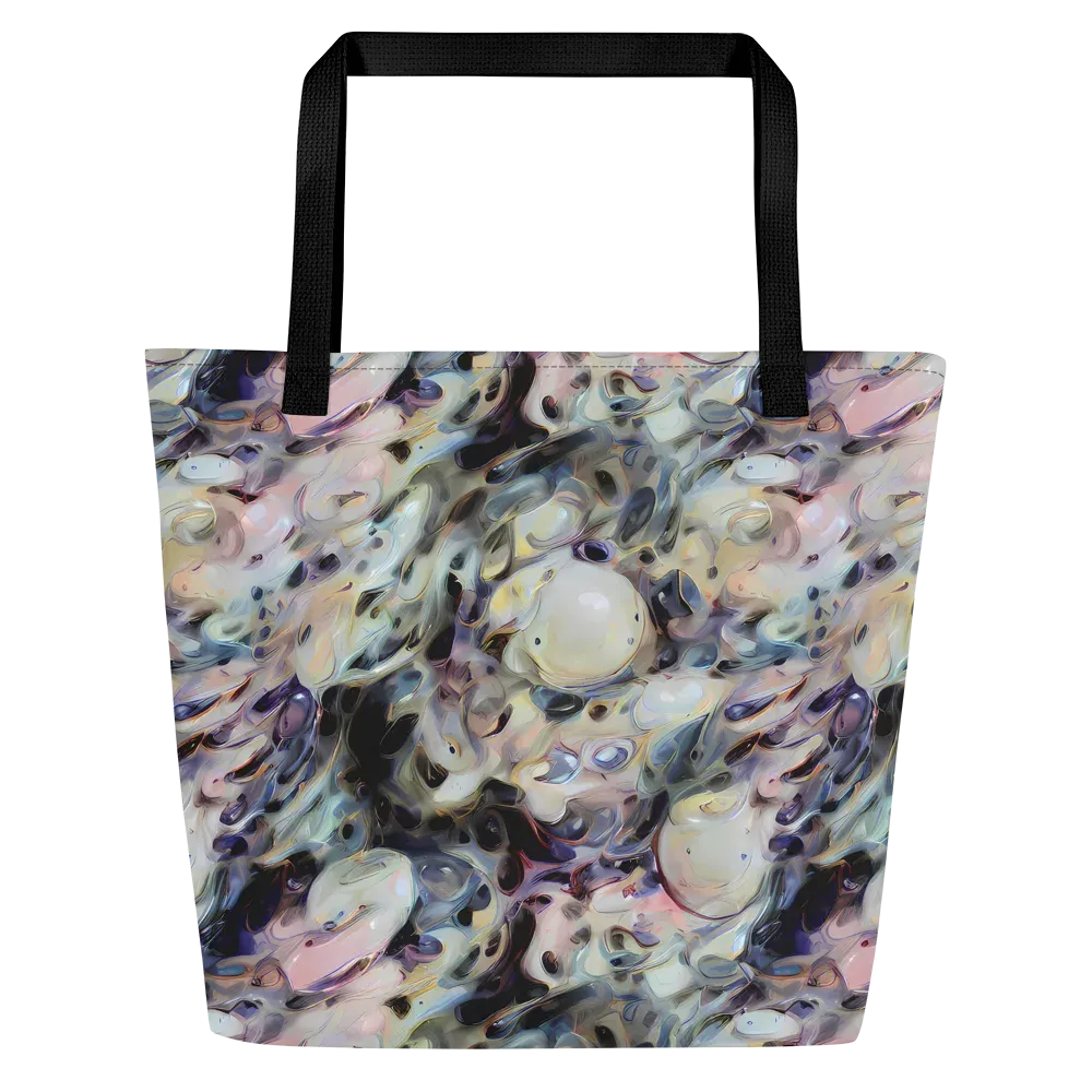 Opaline Drift on Large Tote Bag W/ Pocket — Front