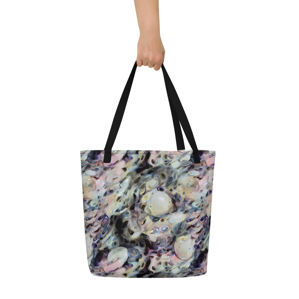 Opaline Drift on Large Tote Bag W/ Pocket — Front