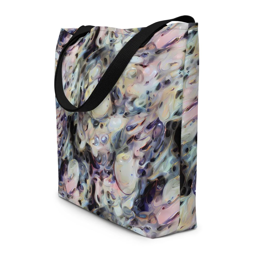 Opaline Drift on Large Tote Bag W/ Pocket — Front