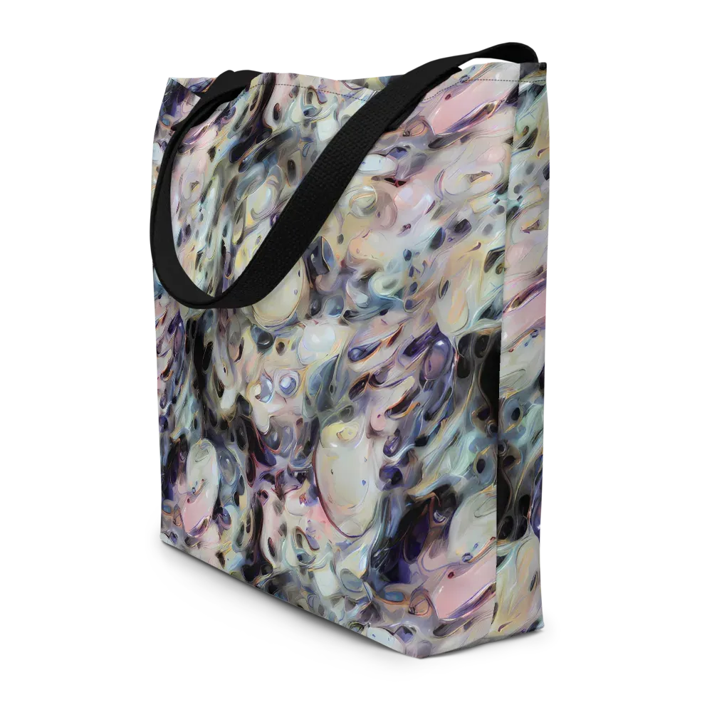 Opaline Drift on Large Tote Bag W/ Pocket — Front