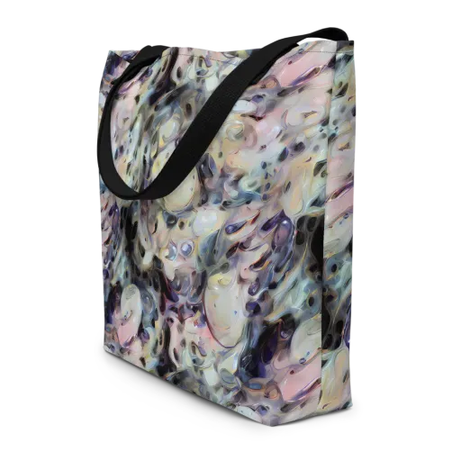 Opaline Drift on a Large Tote Bag W/ Pocket