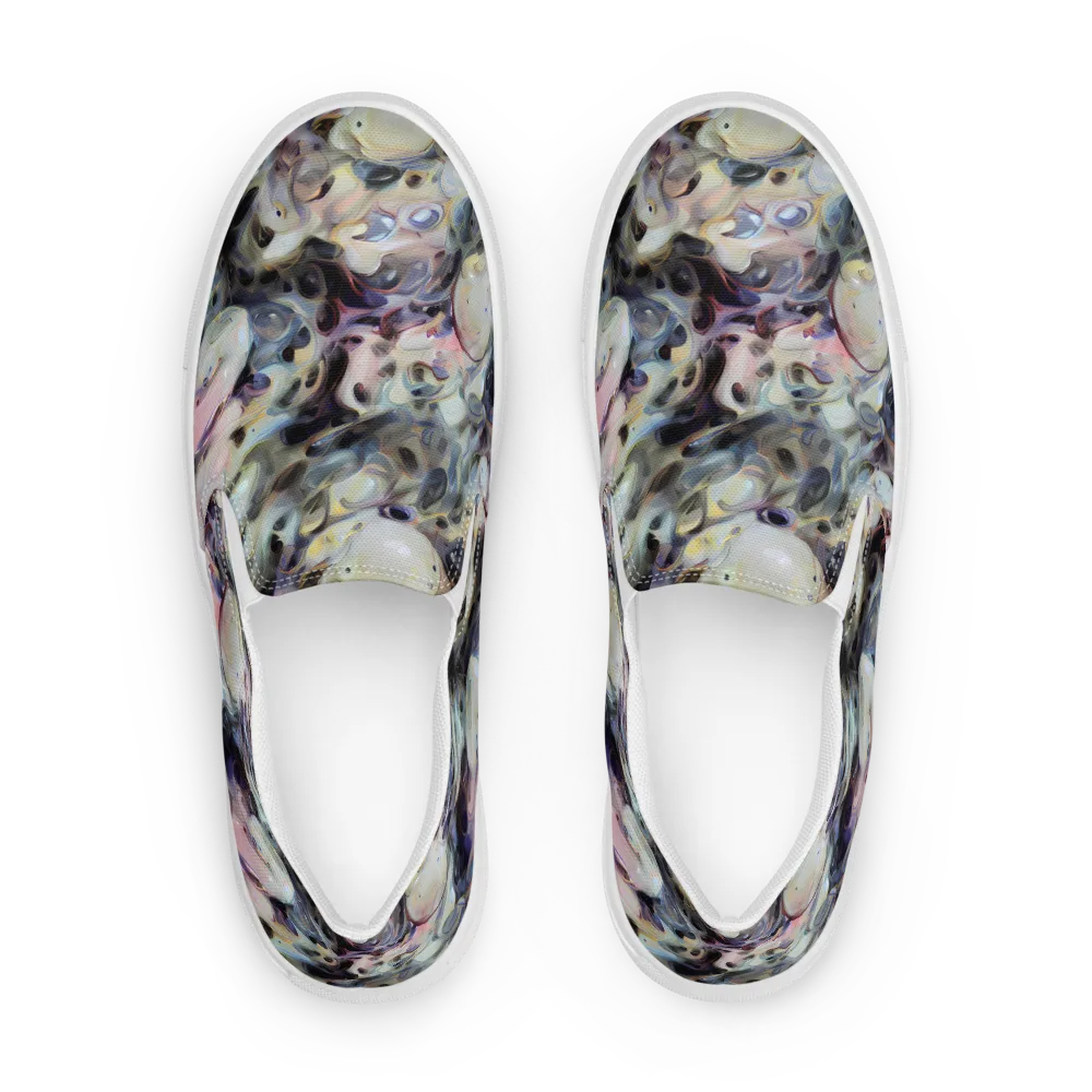 Opaline Drift on Women's Slip-On Canvas Shoes — Front
