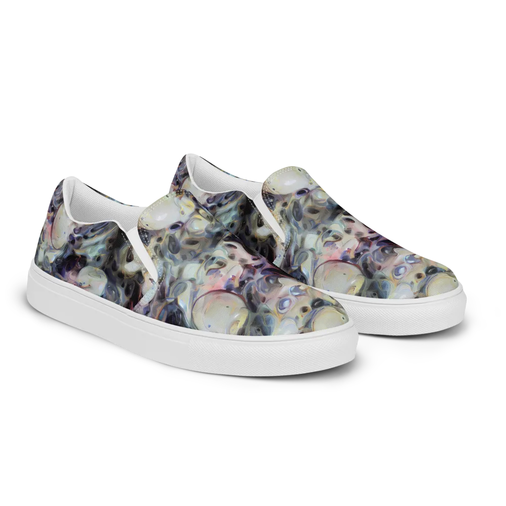 Opaline Drift on Women's Slip-On Canvas Shoes — Right Front