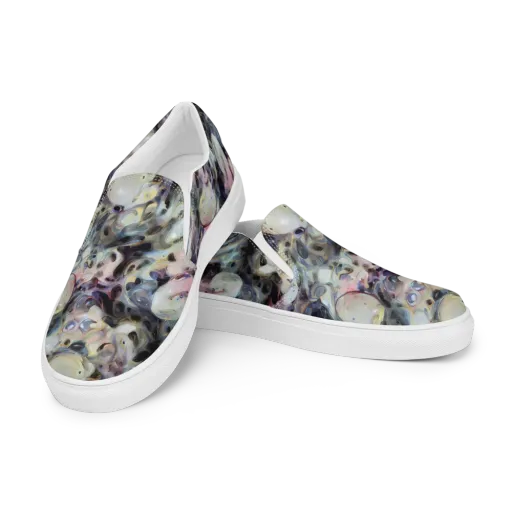 Opaline Drift on a Women's Slip-On Canvas Shoes