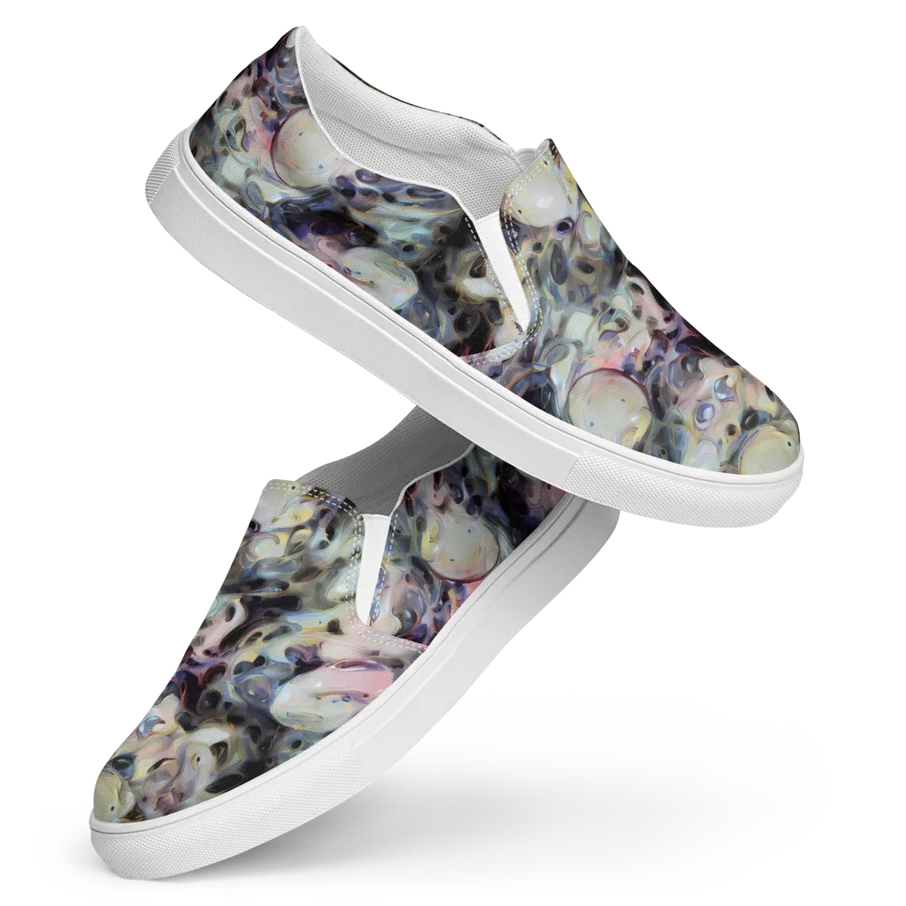 Opaline Drift on Women's Slip-On Canvas Shoes — Front