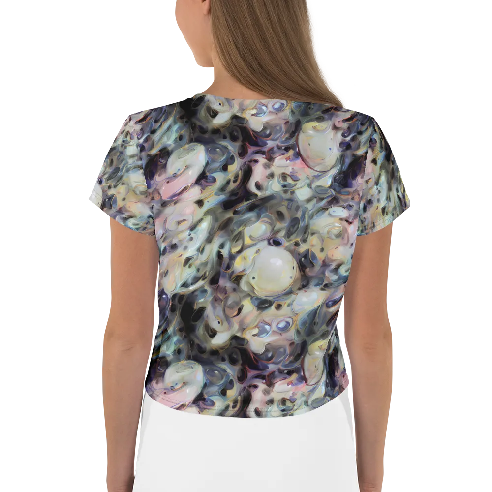 Opaline Drift on Crop Tee — Back