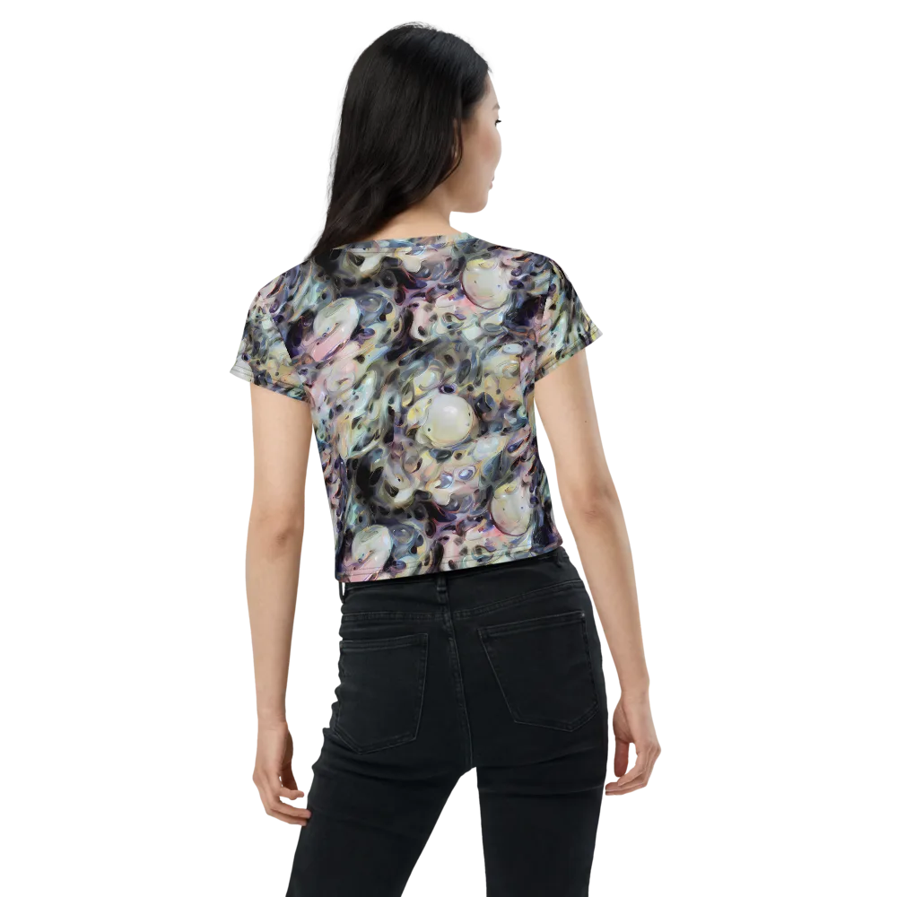Opaline Drift on Crop Tee — Back