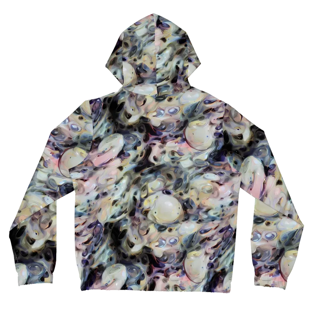 Opaline Drift on Women's Full-Zip Hoodie — Back