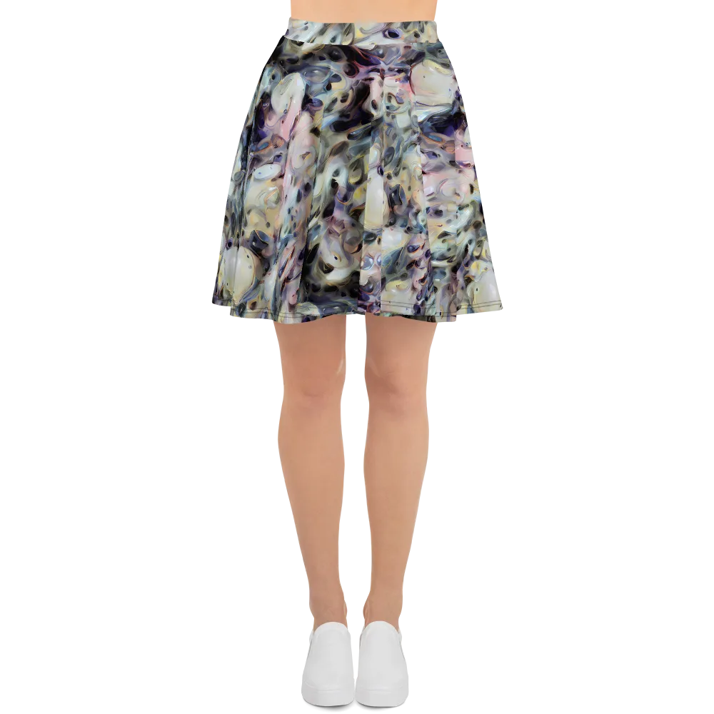 Opaline Drift on Skater Skirt — Front