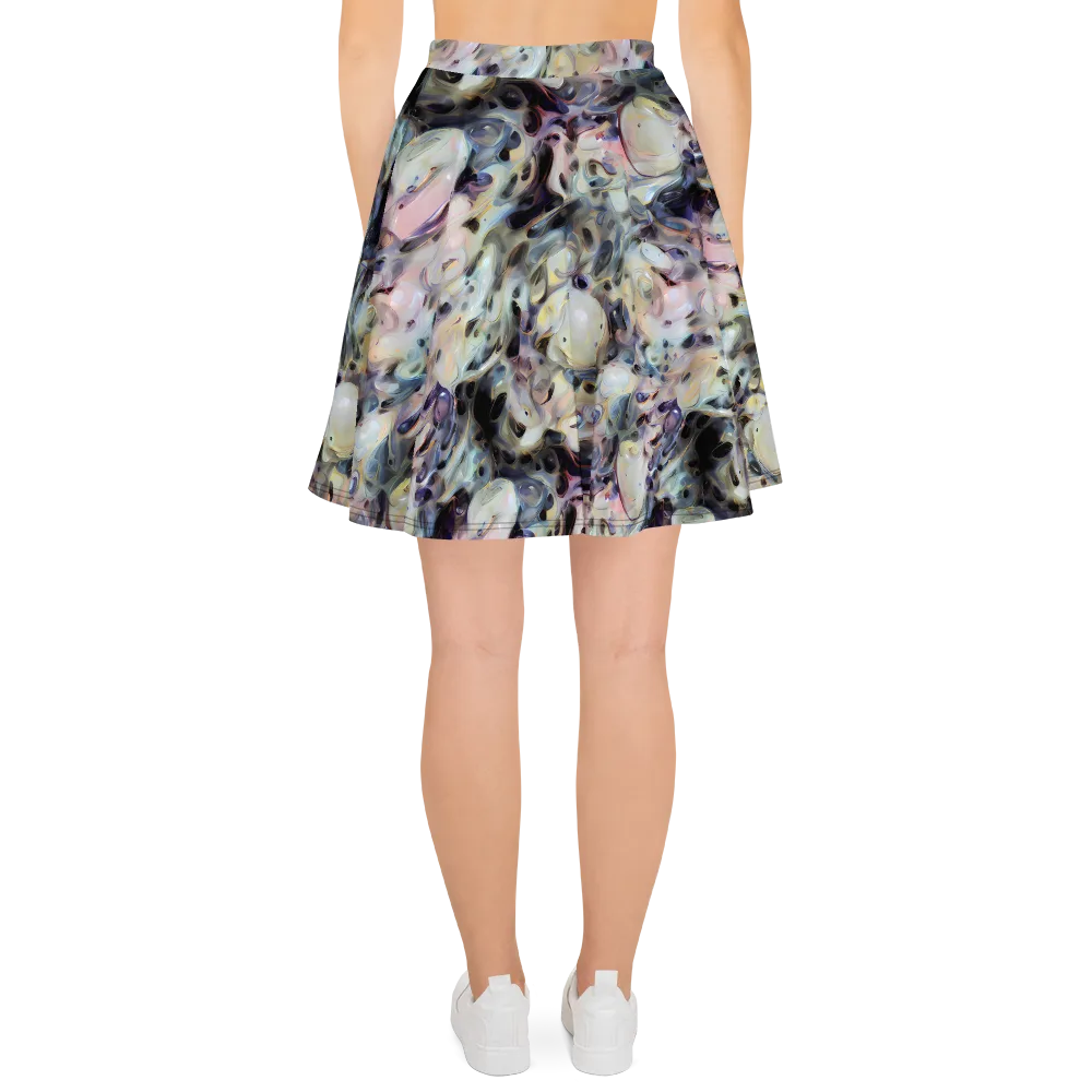 Opaline Drift on Skater Skirt — Back