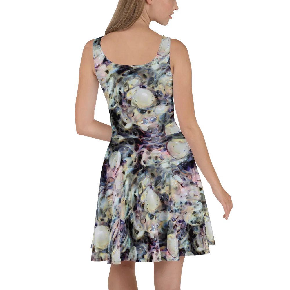 Opaline Drift on Skater Dress — Back