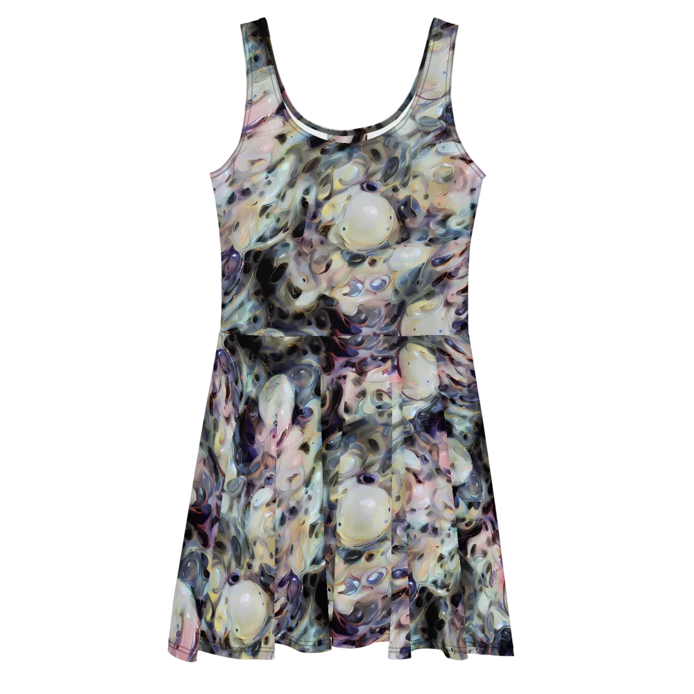 Opaline Drift on Skater Dress — Front