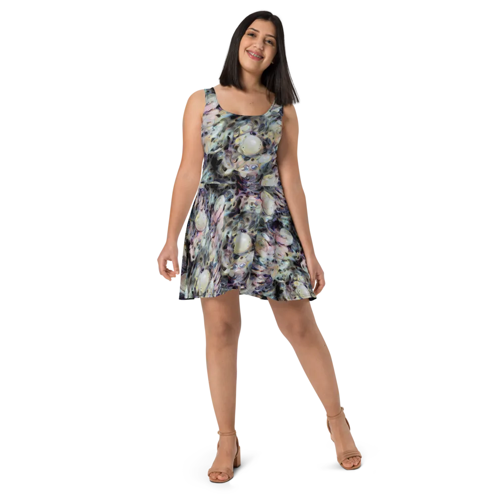 Opaline Drift on Skater Dress — Front