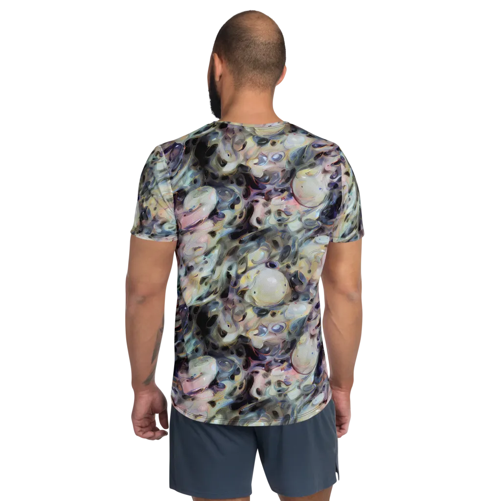 Opaline Drift on Men's Athletic T-Shirt — Back