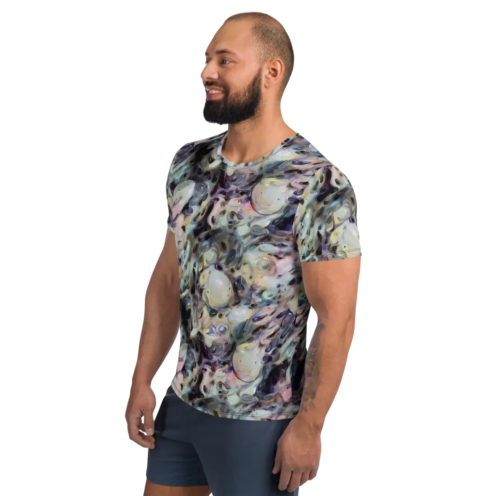 Opaline Drift on Men's Athletic T-Shirt — Left