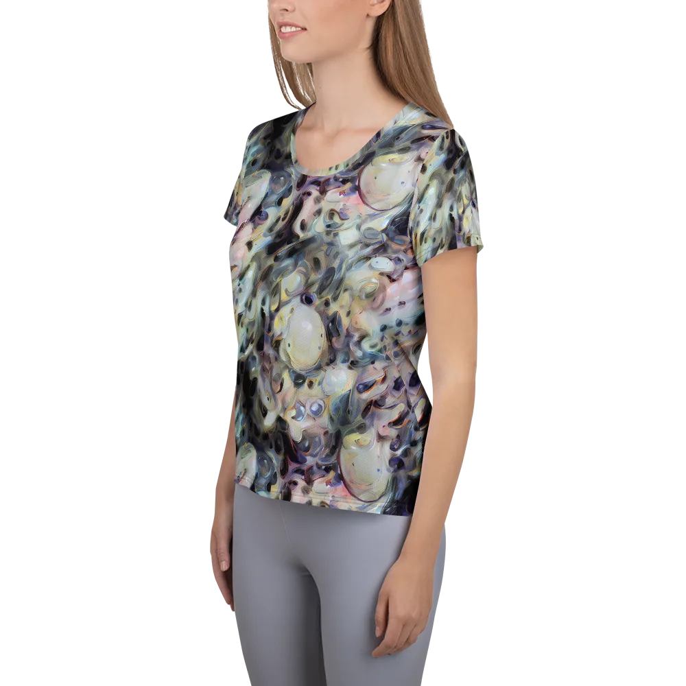 Opaline Drift on Women's Athletic T-Shirt — Left