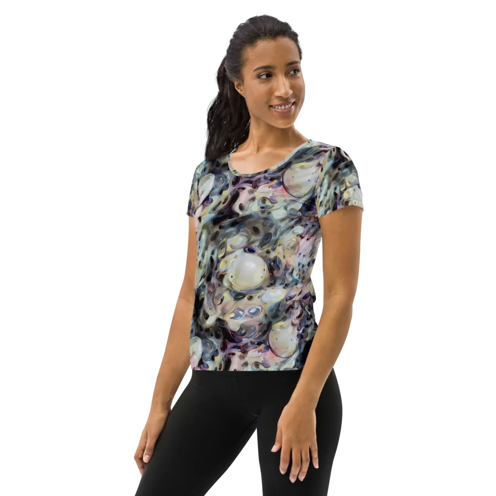 Opaline Drift on Women's Athletic T-Shirt — Left
