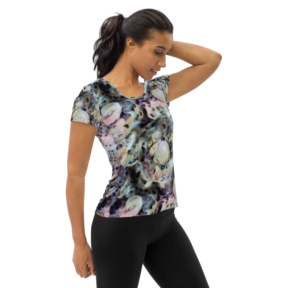 Opaline Drift on Women's Athletic T-Shirt — Right