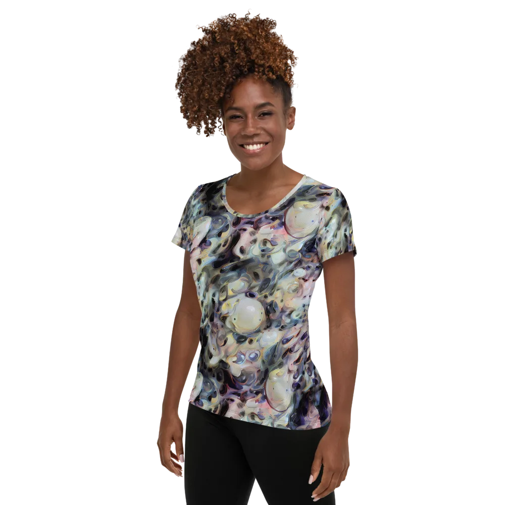 Opaline Drift on Women's Athletic T-Shirt — Left
