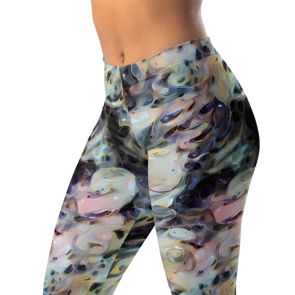Opaline Drift on Leggings — Left Front