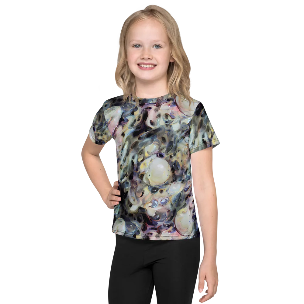 Opaline Drift on Kids Crew Neck T-Shirt — Front