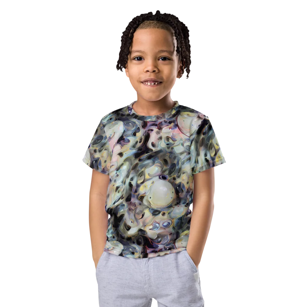 Opaline Drift on Kids Crew Neck T-Shirt — Front