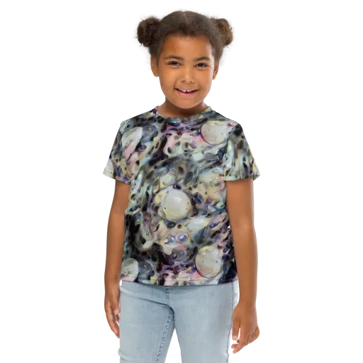 Opaline Drift on a Kids Crew Neck T-Shirt