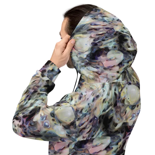 Opaline Drift on a Hoodie