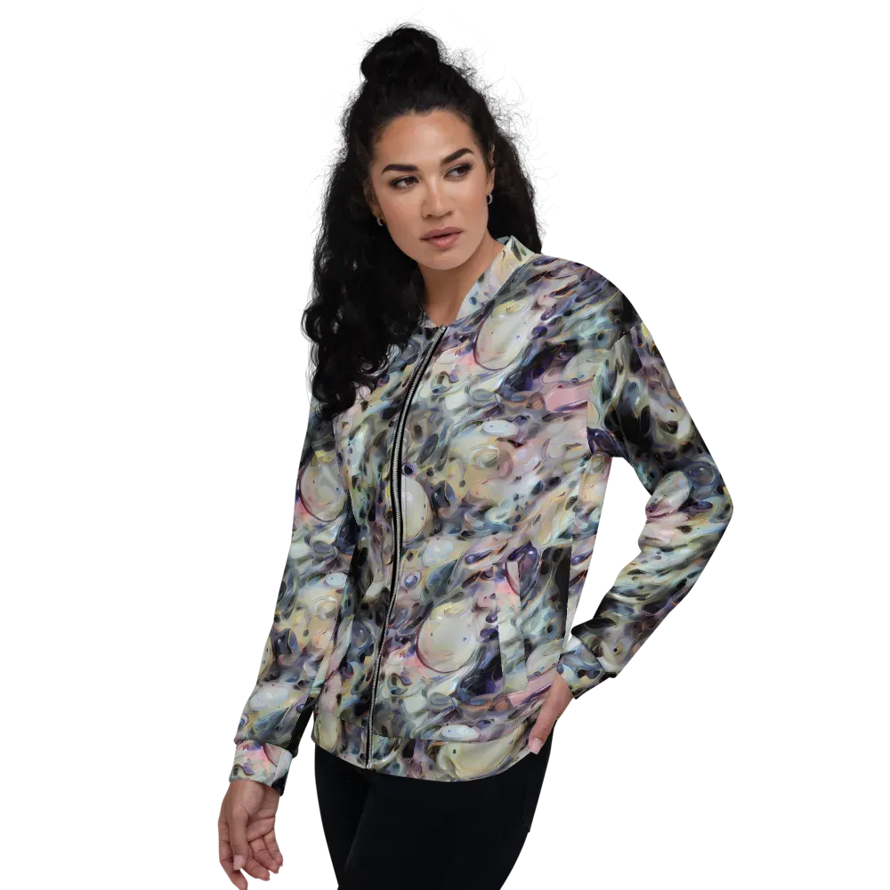 Opaline Drift on Bomber Jacket — Left