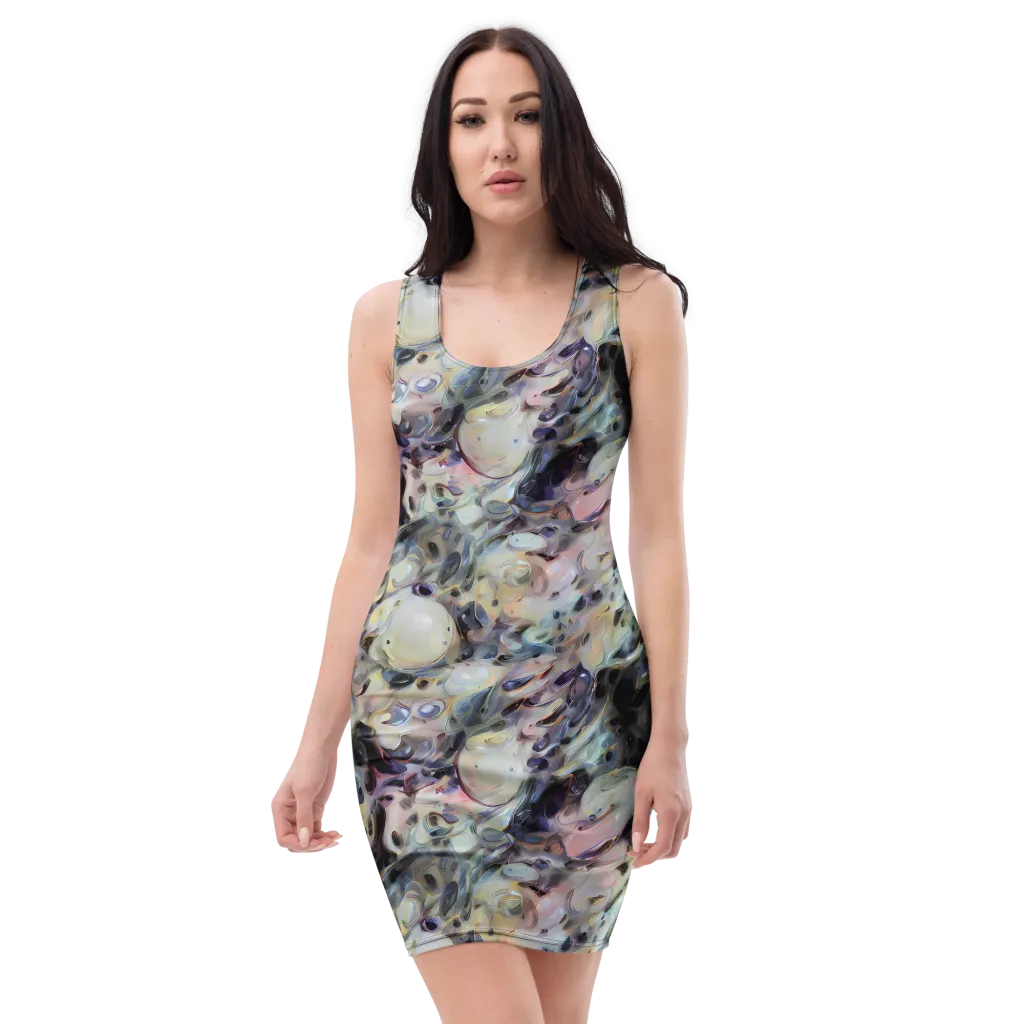 Opaline Drift on Bodycon Dress — Front