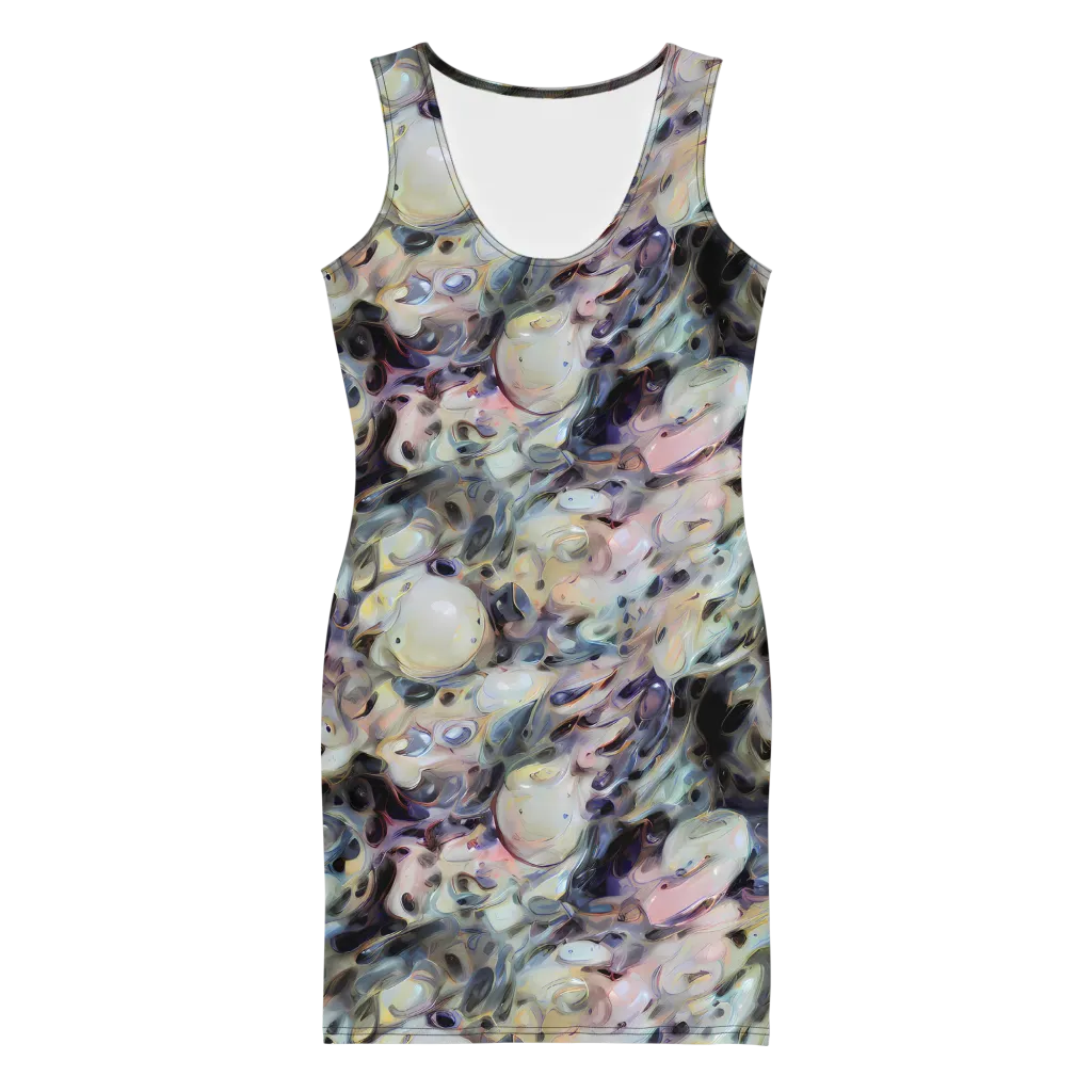 Opaline Drift on Bodycon Dress — Front