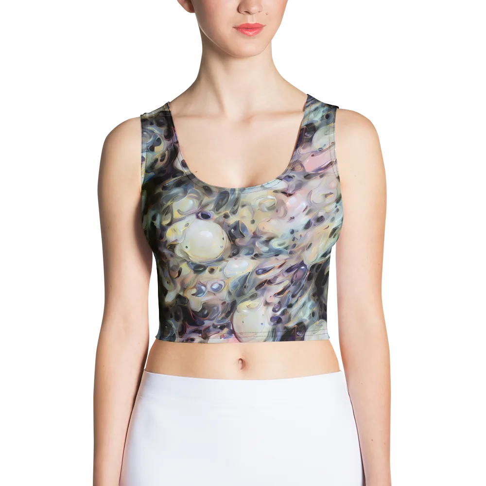 Opaline Drift on Crop Top — Front