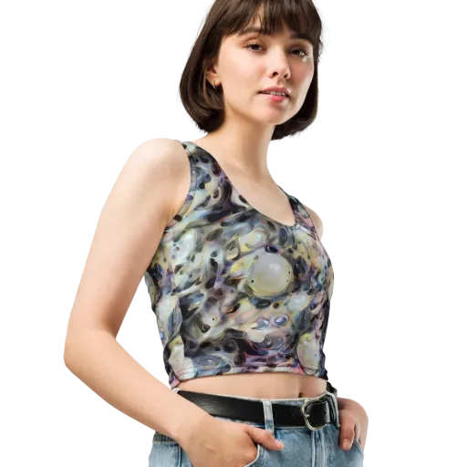 Opaline Drift on a Crop Top