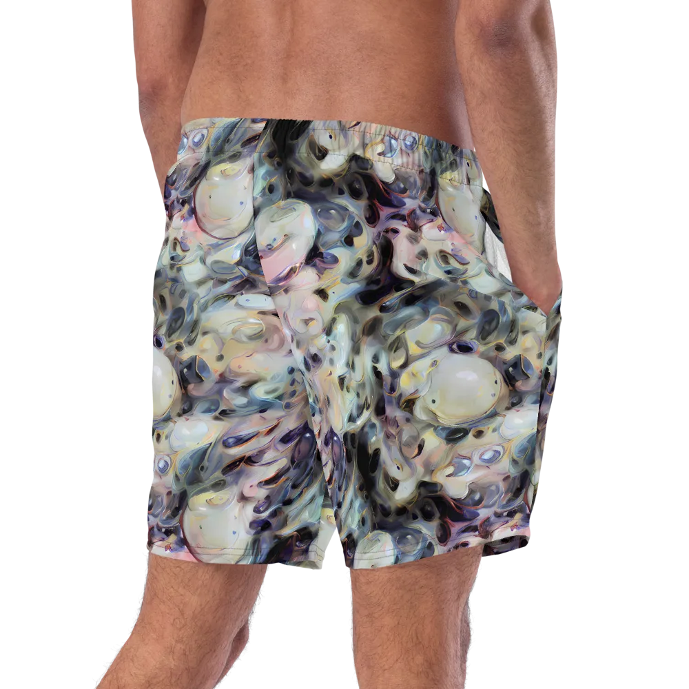 Opaline Drift on Swim Trunks — Right Back