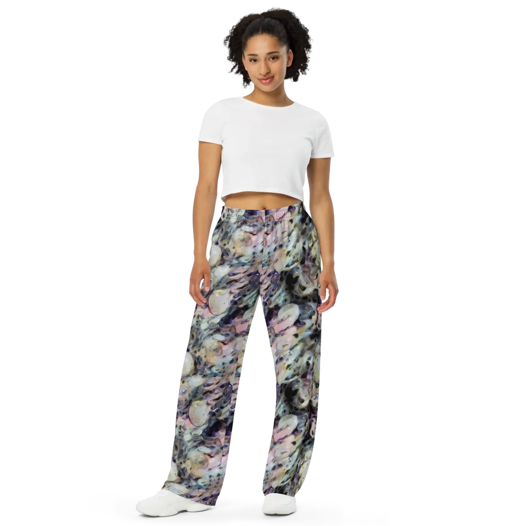 Opaline Drift on Wide-Leg Pants — Front