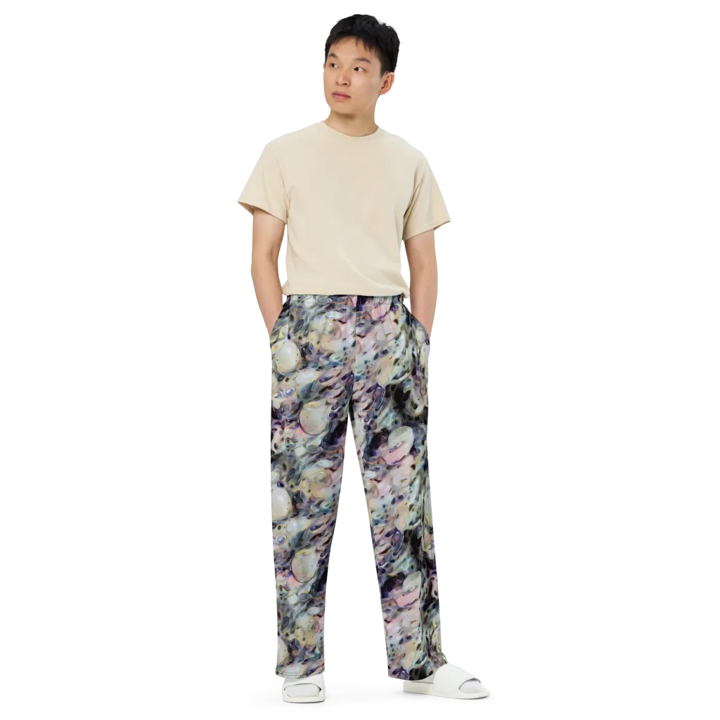 Opaline Drift on Wide-Leg Pants — Front