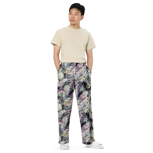 Opaline Drift on a Wide-Leg Pants