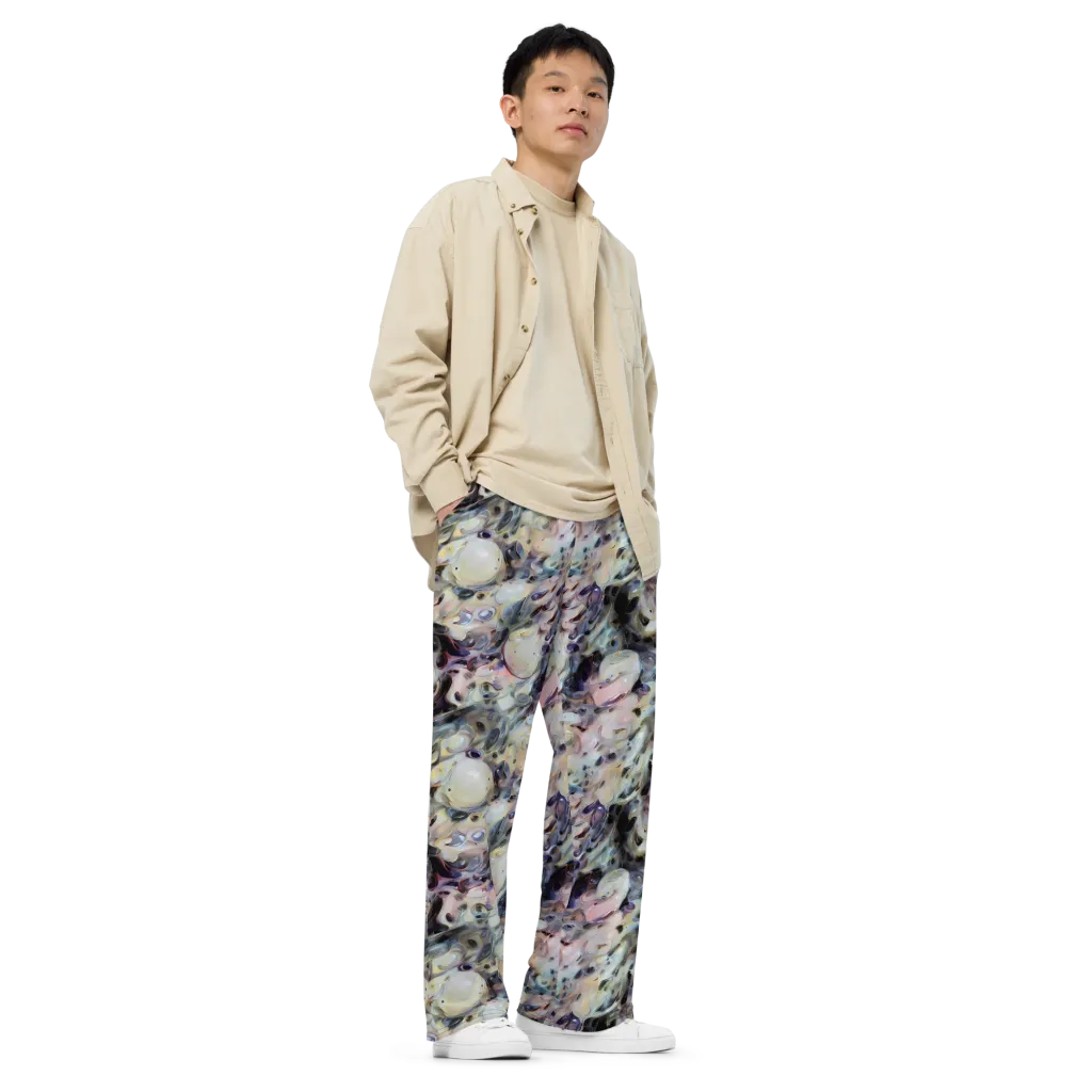 Opaline Drift on Wide-Leg Pants — Right Front