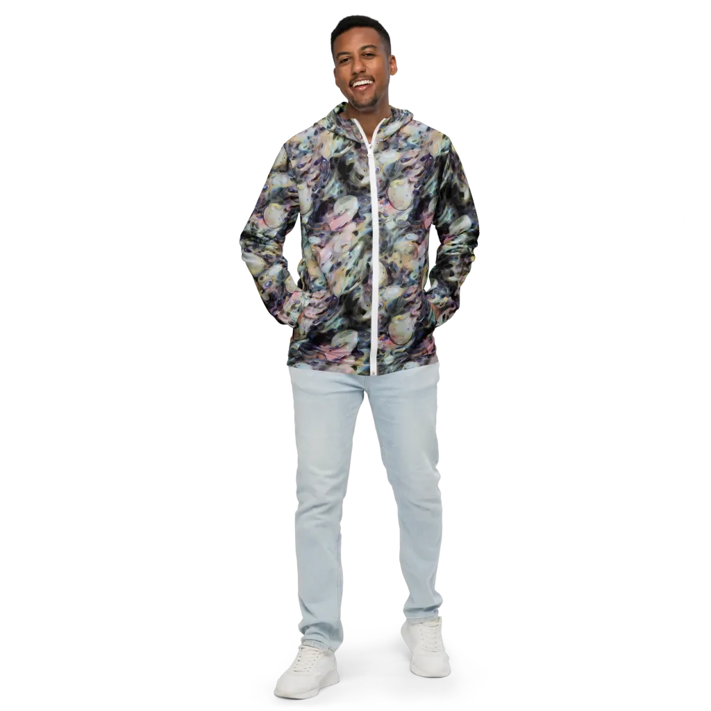 Opaline Drift on Men's Windbreaker — Front