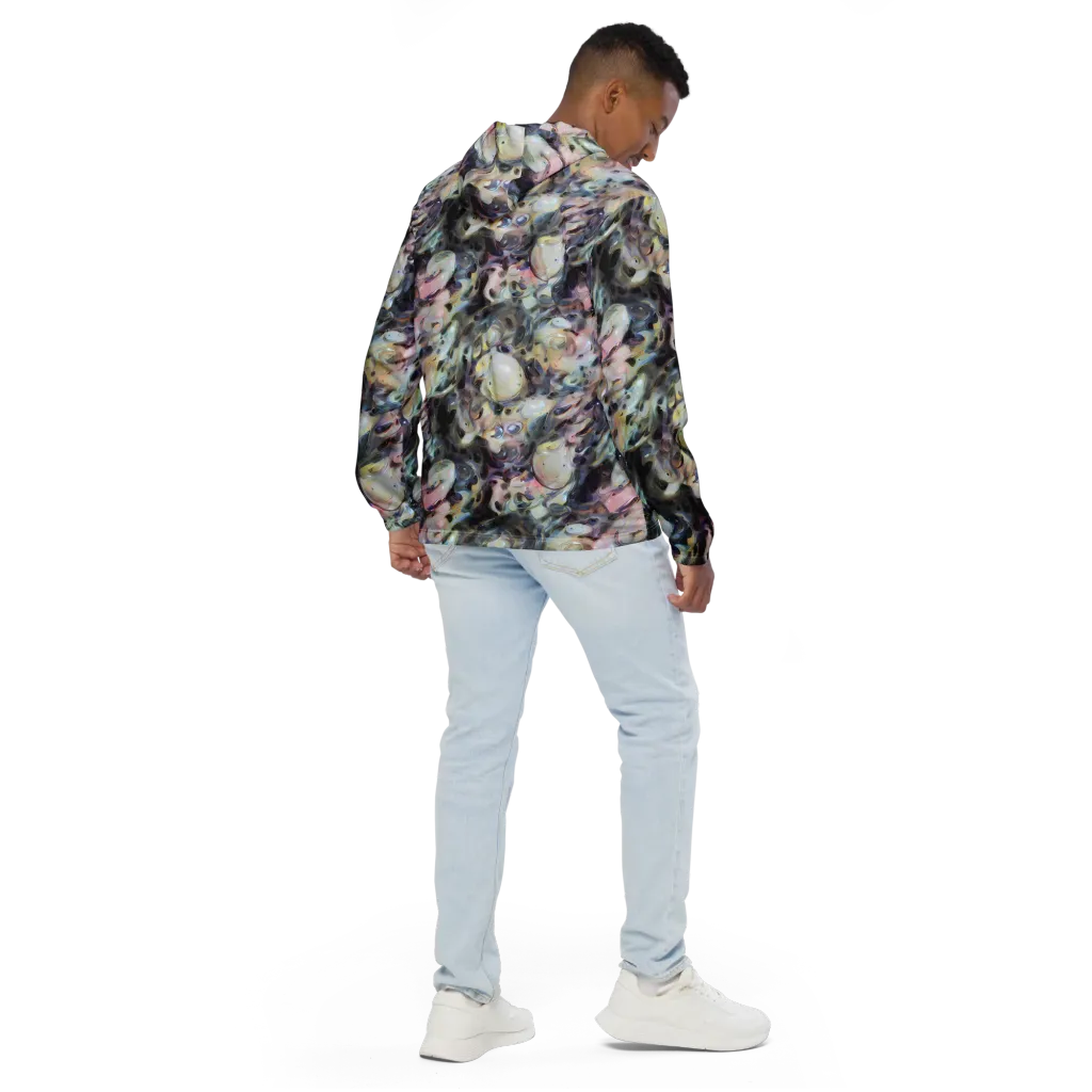 Opaline Drift on Men's Windbreaker — Back