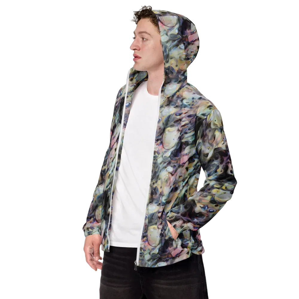 Opaline Drift on Men's Windbreaker — Left Front