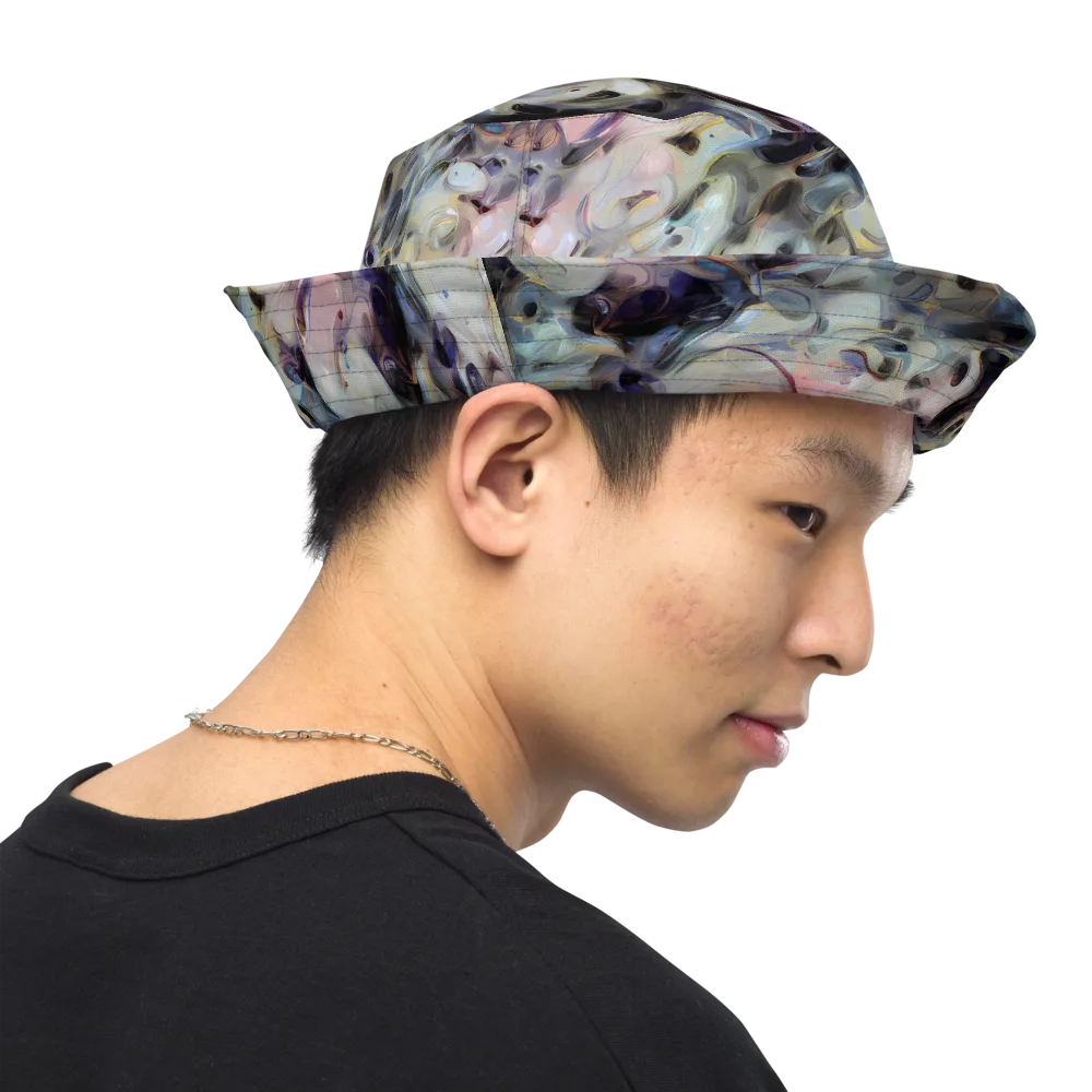 Opaline Drift on Reversible Bucket Hat — Right Outside