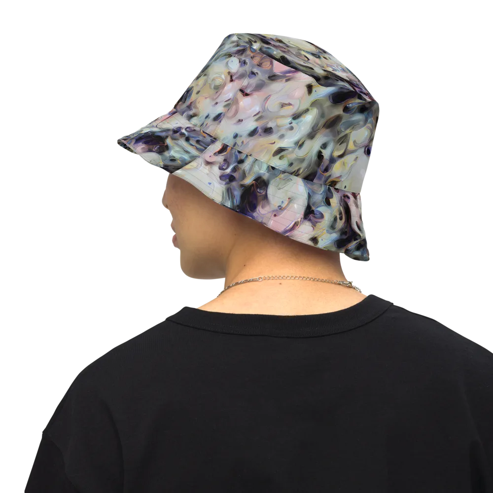 Opaline Drift on Reversible Bucket Hat — Back Inside