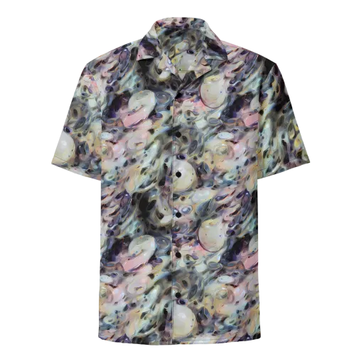 Opaline Drift on a Button Shirt