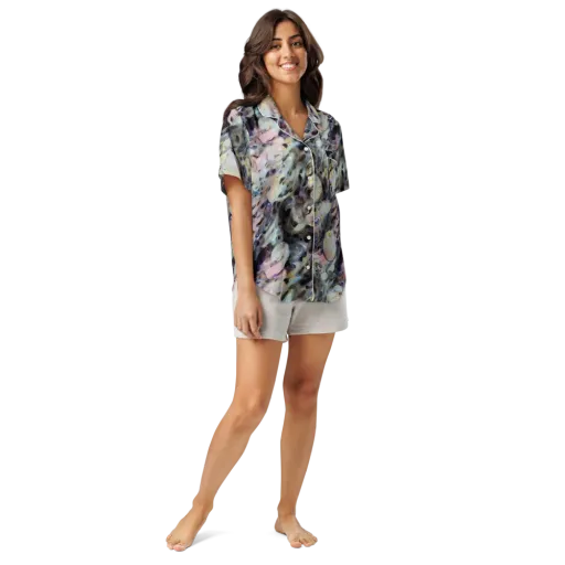Opaline Drift on a Women's Short Sleeve Pajama Top