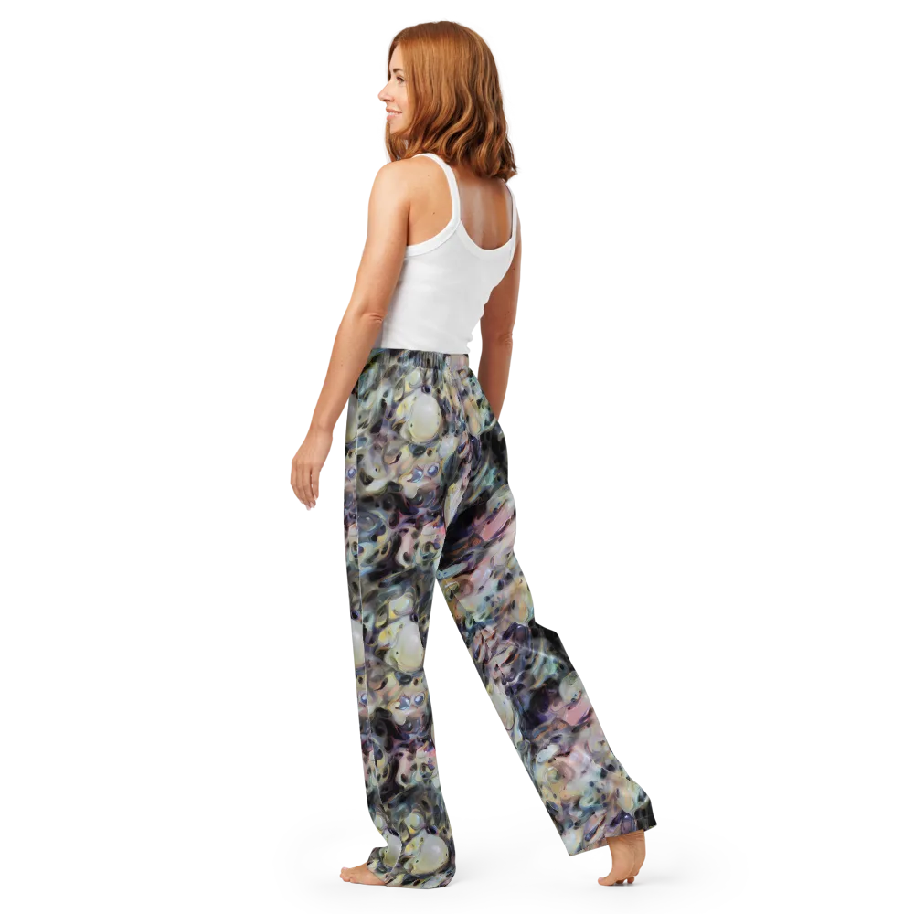 Opaline Drift on Women's Pajama Pants — Back