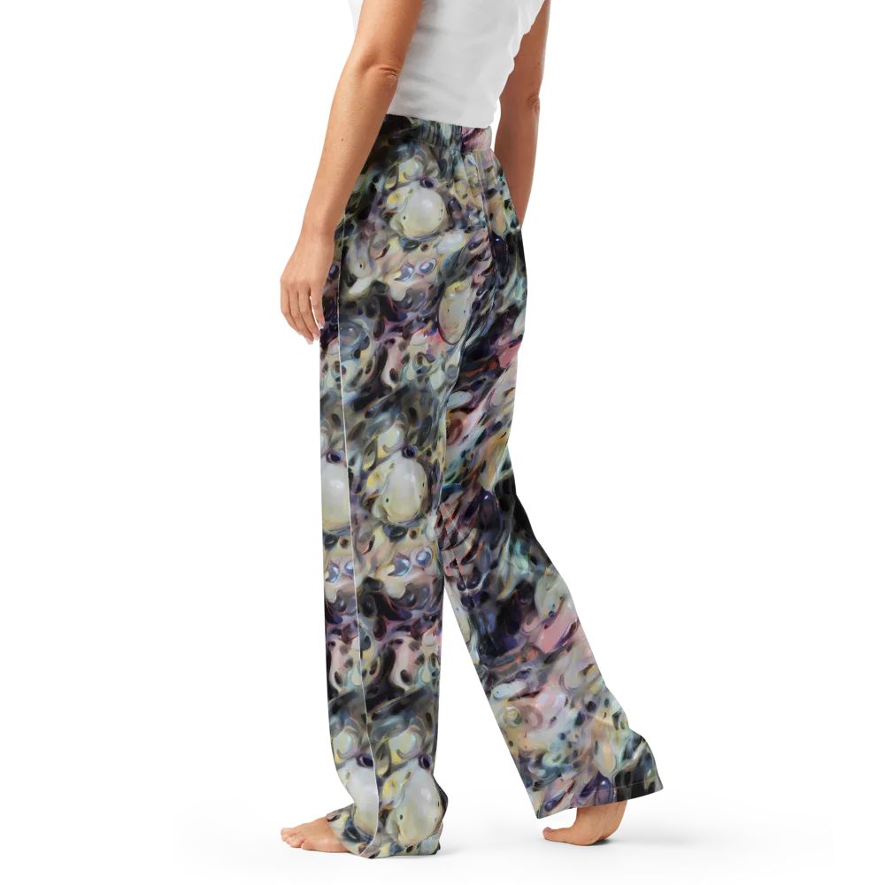 Opaline Drift on Women's Pajama Pants — Left